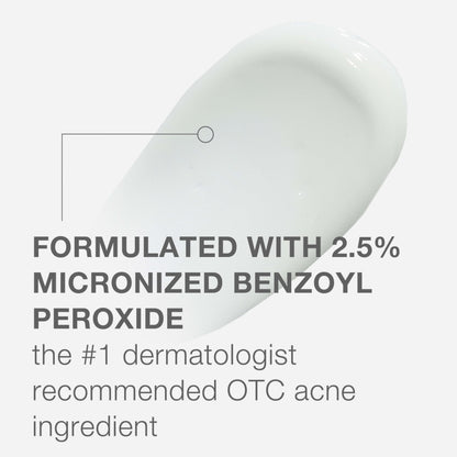 Neutrogena Stubborn Acne AM Face Treatment with 2.5% Micronized Benzoyl Peroxide Acne Medication, Oil-Free Daily Facial Treatment Reduces Size