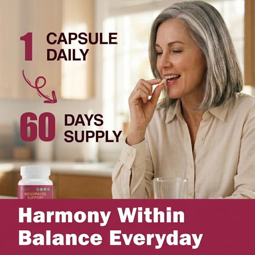 Menopause Supplements for Women with Probiotics, DIM, Black Cohosh, Chasteberry & Soy Isoflavones Support Hormone Balance & Helps Relieve Hot Flashes, Night Sweats - 60 Servings (Made & Tested in USA) NUTRI POTENTIA buy supplements Au