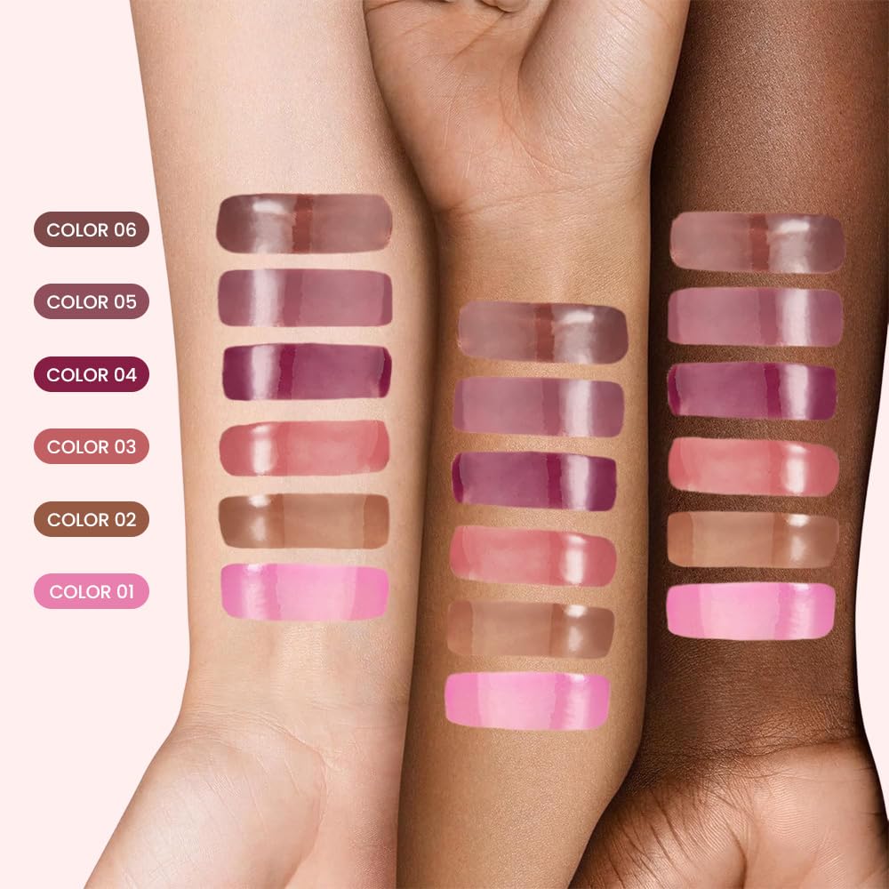 FeiCuiYun Lip Tinted Glowy Balm Hydrating Tinted Lip Serum Lip Gloss, Ultra-Hydrating Natural Vegan Lip Balm, Sheer-Tinted Shine & Hydration, Soothes & Softens Dry Lips Skincare (Light Pink) FeiCuiYunBuy Supplements Australia