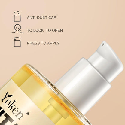 Yoken Vitamin E Oil 8 Oz Vitamin E oil for Skin Vitamine oils for Face Perfect Bath and Body Oil Cold Pressed Hexane
