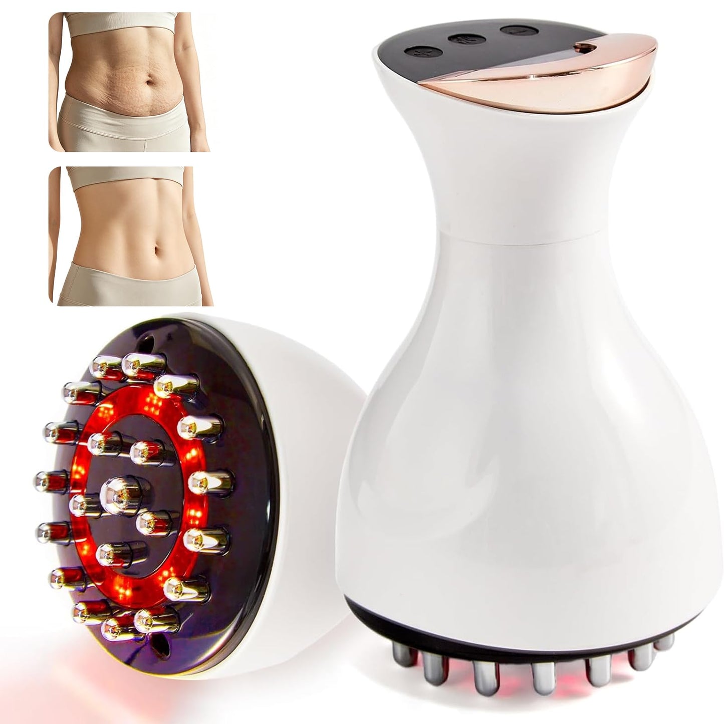 Kitusi Lymphatic Drainage Massager & Anti Cellulite Massage Tool, for Legs, Arms & Belly, Body,Helps Reduce Stretch Marks & Cellulite,with Microcurrent, Light Heat & Vibration Kitusi buy supplements Au