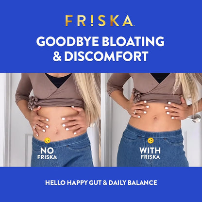 FRISKA Women’s Daily Digestive Enzyme and Probiotics Supplement, Advanced Natural Support for Female Digestive Health, Fights Bloating, Eases Digestion