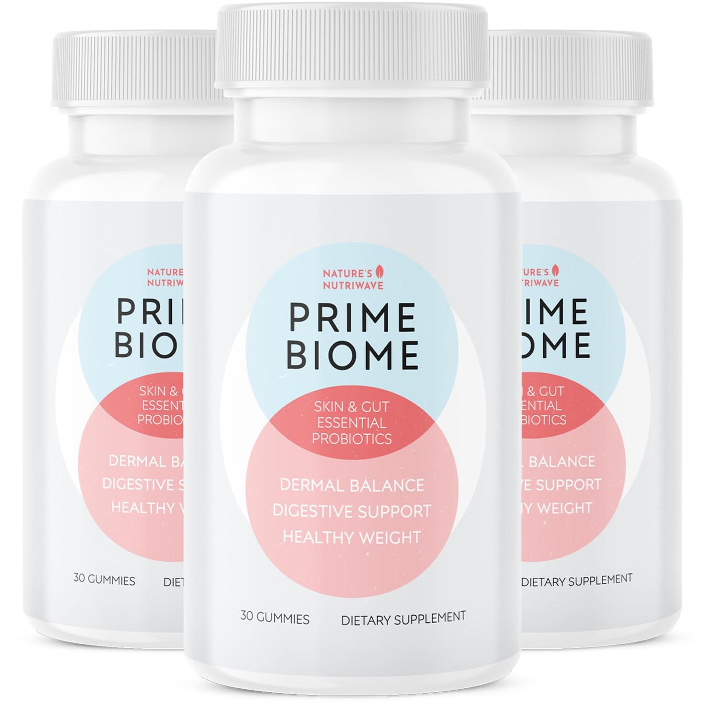 Nature’s NutriWave PrimeBiome Probiotic Gummies – Plant-Based Blend with Inulin, Lion’s Mane, Ginger & More– Non-GMO, No Stimulants, GMP Certified – 30 Gummies, 3 Month Supply Nature’s NutriWave buy supplements Au