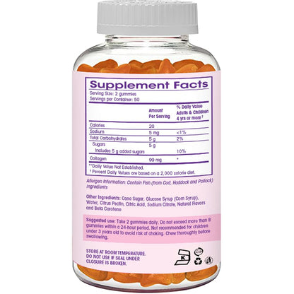 Collagen Gummies- Natural Marine Collagen for Women, and Men- Collagen Supplements for Skin Hair, Nails- Hydrolyzed Type 2 & 1 3- Replace Pills and Powders - No Gelatin, Kosher, Halal- 100 Ct. Flamingo Supplements buy supplements Au