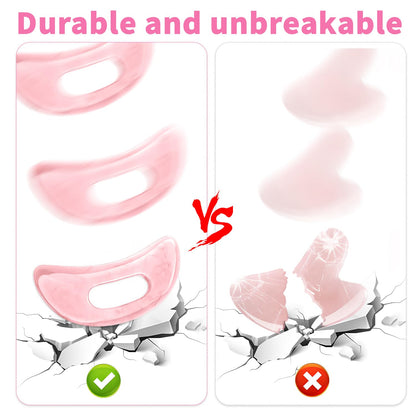 Qiifaiikooii Large Gua Sha Massage Tool for Body Back,Lymphatic Drainage Anti Cellulite,Resin(Pink/7.1In) Qiifaiikooii buy supplements Au