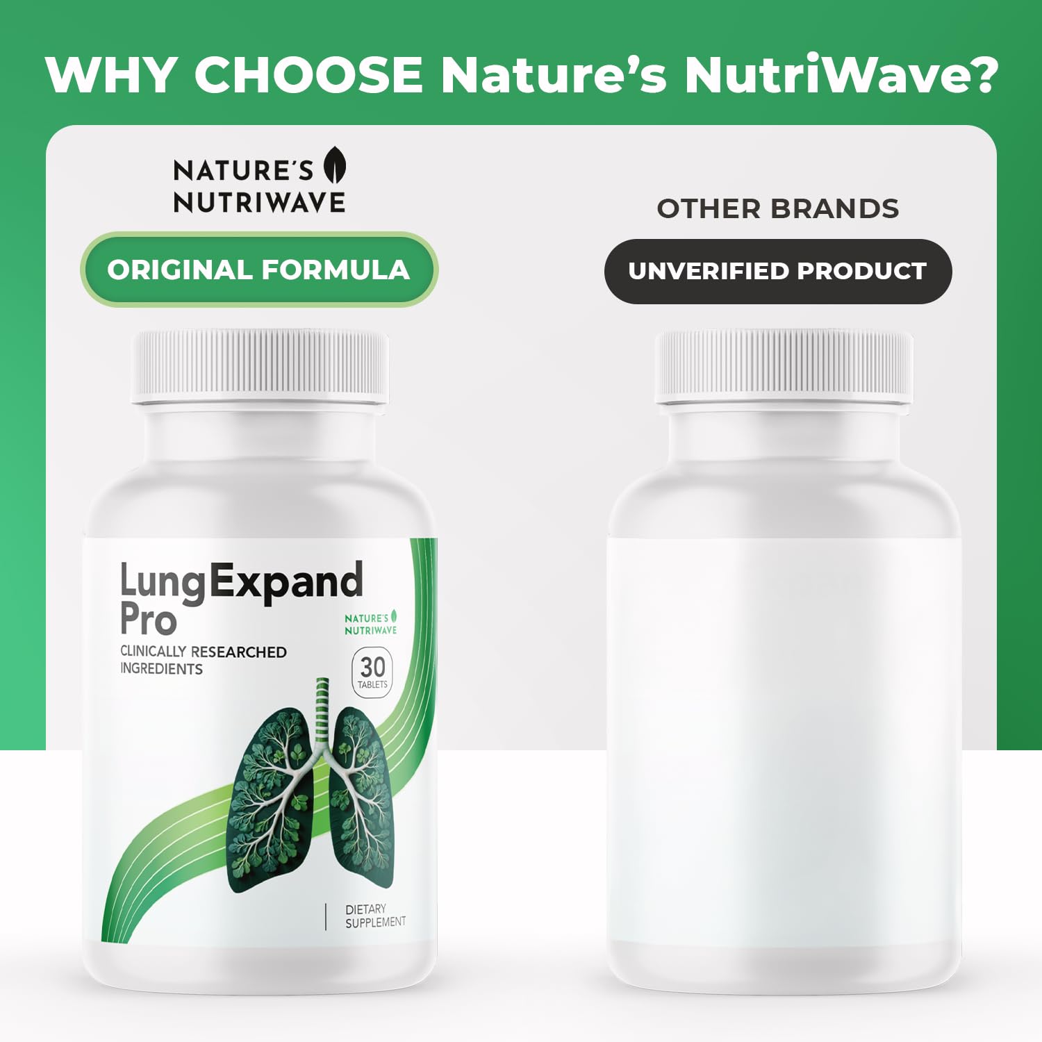 Nature’s NutriWave LungExpand Pro – Natural Daily Wellness for Overall Support – Made in USA, Non-GMO – Easy to Take – GMP Certified – 30 Tablets, 1 Month Supply Nature’s NutriWave buy supplements Au