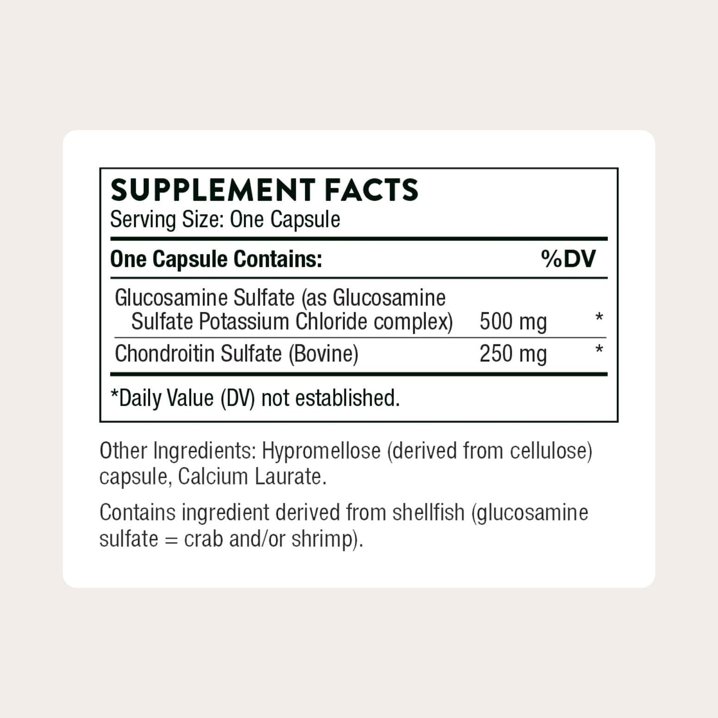 THORNE - Glucosamine & Chondroitin - Helps Maintain Healthy Joint Function & Mobility - Supports Normal Cartilage Formation* - Third-Party Certified - Gluten, Dairy & Soy-Free - 90 Capsules THORNE buy supplements Au