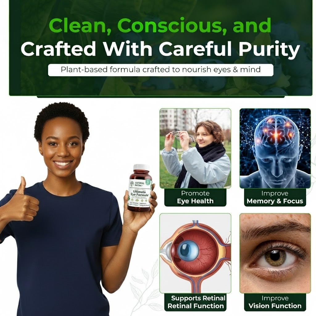 Natural Nutra Ultimate Eye Health Supplement - Bilberry & Blueberry Extract Blend for Day and Night Vision Support, Promotes Color Perception & Eye Clarity - Non-GMO, Vegan - 30 Capsules (Pack of 3) Natural Nutra buy supplements Au