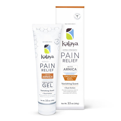 Kalaya Extra Strength Pain Relief Gel with Arnica -Fast Acting, Long Lasting, Vanishing Scent, medically formulated for Arthritis, Joints, Muscle, Back, Neck, Shoulder, Hand and Knee Pain Kalaya NaturalsBuy Supplements Australia