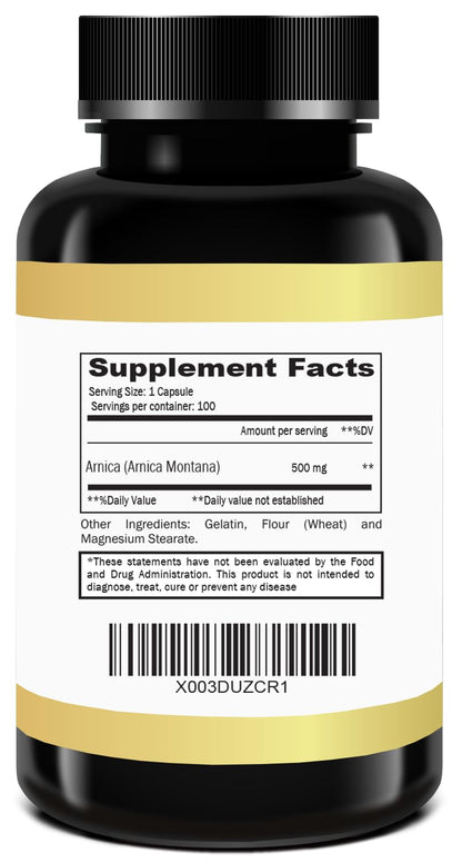 Arnica Montana Capsules 500mg 100 Capsules DRA. ANNABuy Supplements Australia