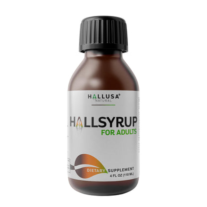 HallSyrup Herbal Supplement for Adults 4 oz – Natural Blend with Turmeric Extract 95%, Fresh Ginger Root, Pure Honey & Aloe Vera – Supports Throat Comfort, Seasonal Wellness & Everyday Vitality