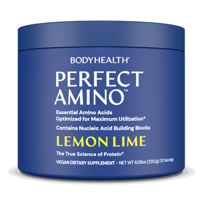 BodyHealth PerfectAmino Powder - EAA Powder for Pre and Post Workout - Amino Acid Energy Drink for Men and Women to Support Lean Muscle and Recovery -