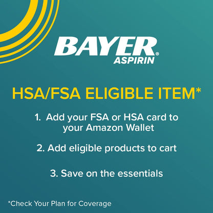 Bayer Aspirin Low Dose 81 mg, Enteric Coated Tablets, Doctor Recommended, Secondary Prevention of Cardiovascular Disease, 300 Safety Coated Tablets (Packaging may vary) Bayer buy supplements Au