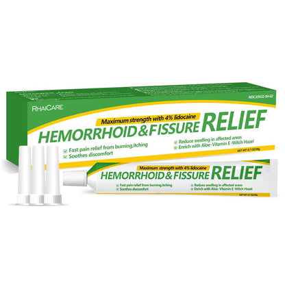RHAICARE Hemorrhoid and Fissure Cream,Hemorrhoidal Ointment for Fast Acting Itch, Swelling, and Maximum Strength Pain Relief（1 Pack RHAICAREBuy Supplements Australia
