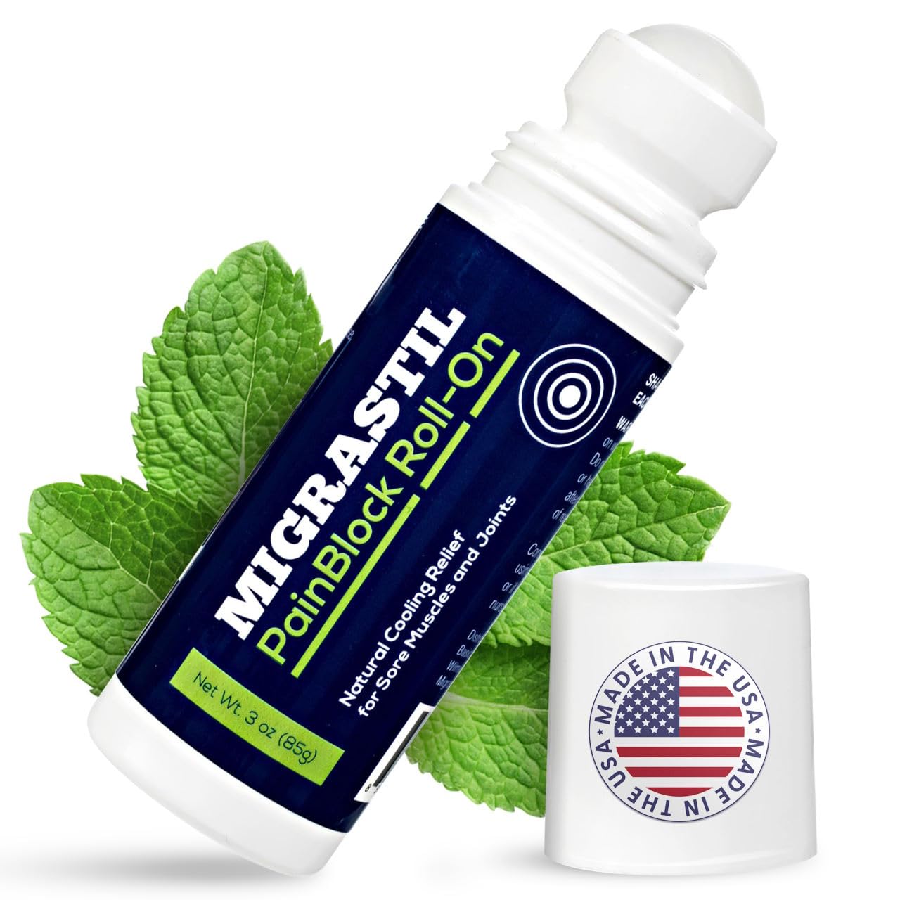 Basic Vigor Migrastil Extra Strength Neuropathy Cream (4 oz) and PainBlock Roll-On (3 oz) Bundle Basic VigorBuy Supplements Australia