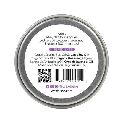 Lavender Aerated Lip Balm tin - Single WaxeleneBuy Supplements Australia