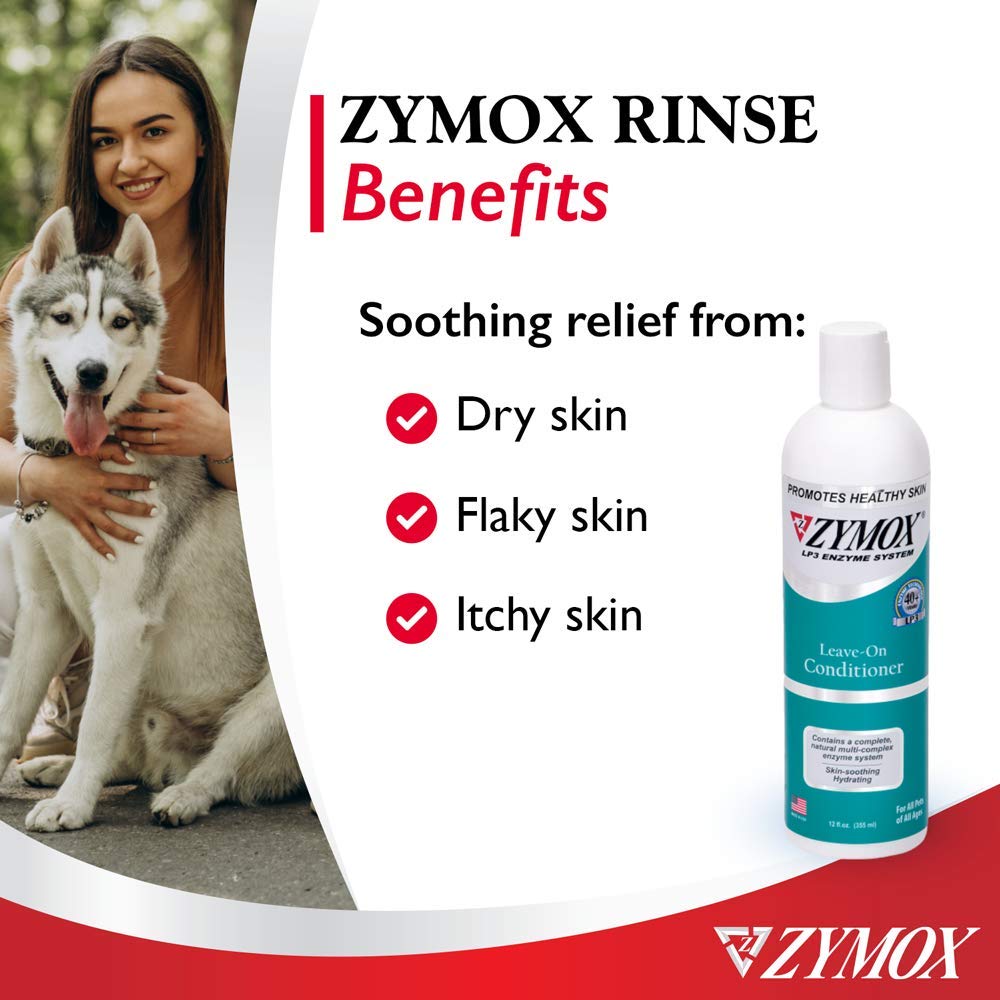 Zymox Leave On Conditioner for Pets, 12 fl oz Pet King Brands buy supplements Au