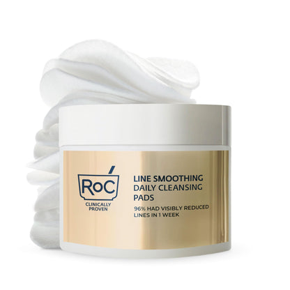 RoC Resurfacing Disks, Hypoallergenic Exfoliating Makeup Remover Pads for Wrinkles and Skin Tone, Hypo-Allergenic Skin Care