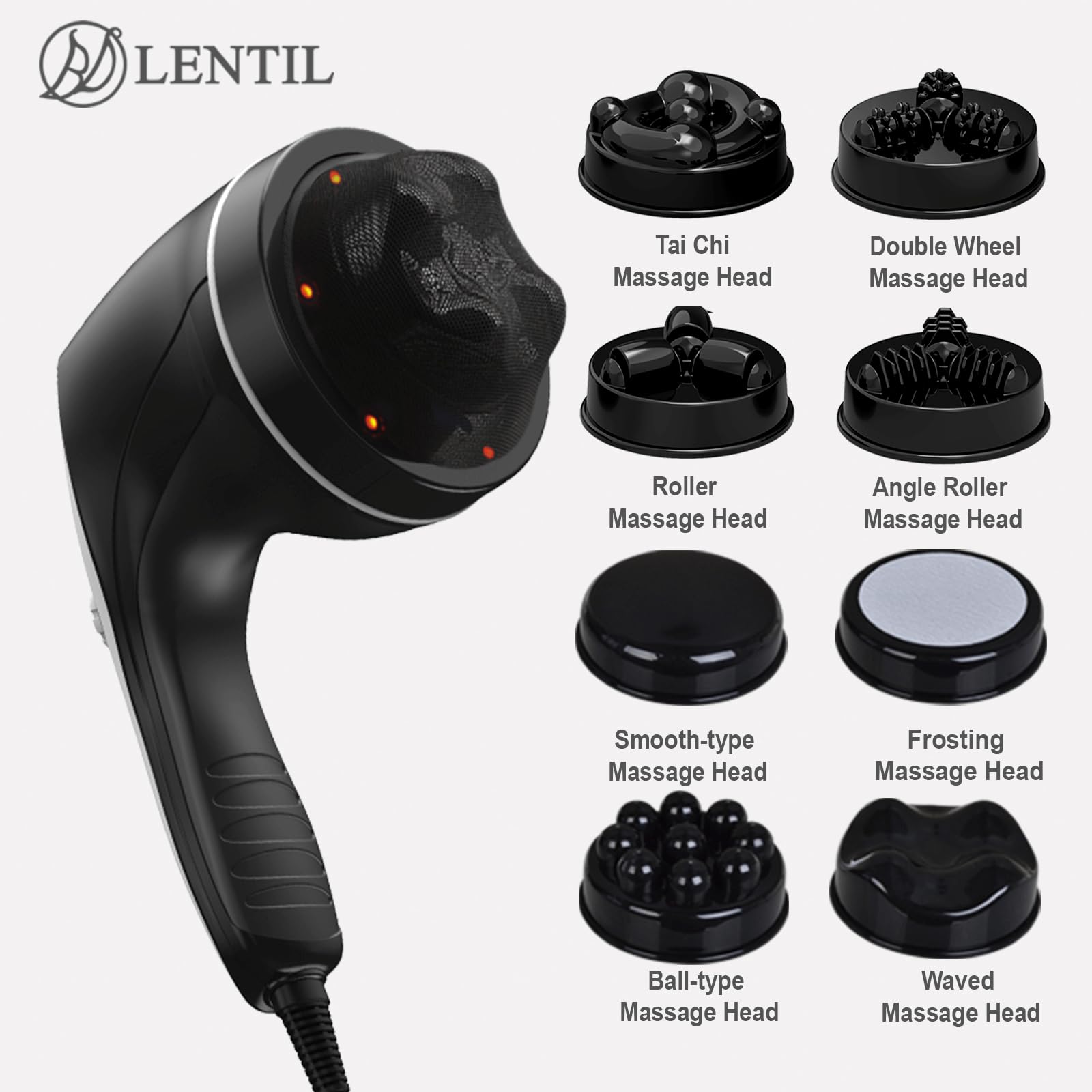 BDLENTIL Cellulite Massager Handheld, Body Sculpting Machine, Massage Lymphatic Stomach Abdomen Arm Belly Fat with 8 Massage Heads;Suitable in Gym Office Home Travel, Ideal Gifts for Women Man BDLENTIL buy supplements Au