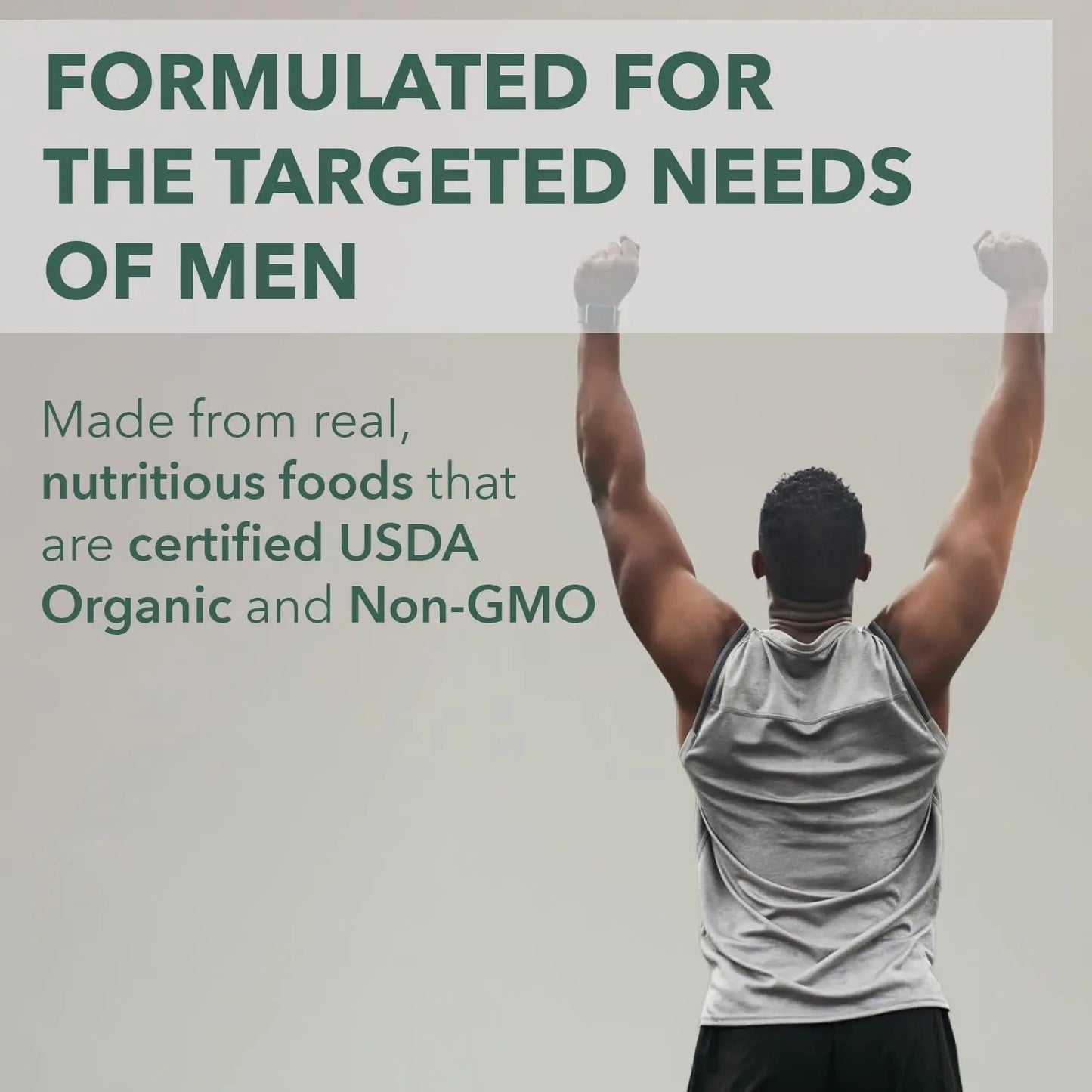 PlantFusion Organic Multivitamin for Men - One Daily Whole Food Blend Men's Multivitamin - Vegan, Non-GMO PlantFusion