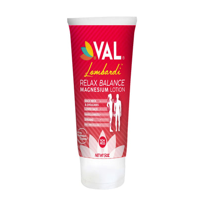VAL Lombardi Relax Balance Magnesium Lotion | Arnica, Camphor & Menthol | Fast Relief for Joints, Muscles, Back, Shoulders, Feet | Non-Greasy | 5oz VALBuy Supplements Australia
