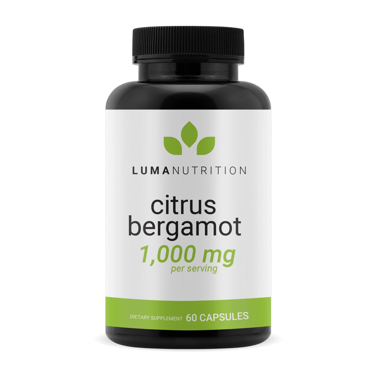 Luma Nutrition Citrus Bergamot 1000mg Per Serving - Citrus Bergamot Supplement - Heart Health Support - Made in the USA - Veteran Owned - 60 Capsules, 30 Servings Luma NutritionBuy Supplements Australia