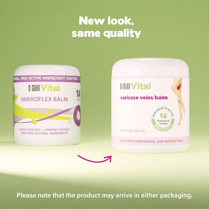 Hill Vital Natural Solutions HillVital Herbal Leg Care Balm with Horse Chestnut – Lightweight Botanical Cream for Daily Skin Care & Massage, Non-Greasy Formula for Legs & Body, 250 ml Hill Vital Natural SolutionsBuy Supplements Australia