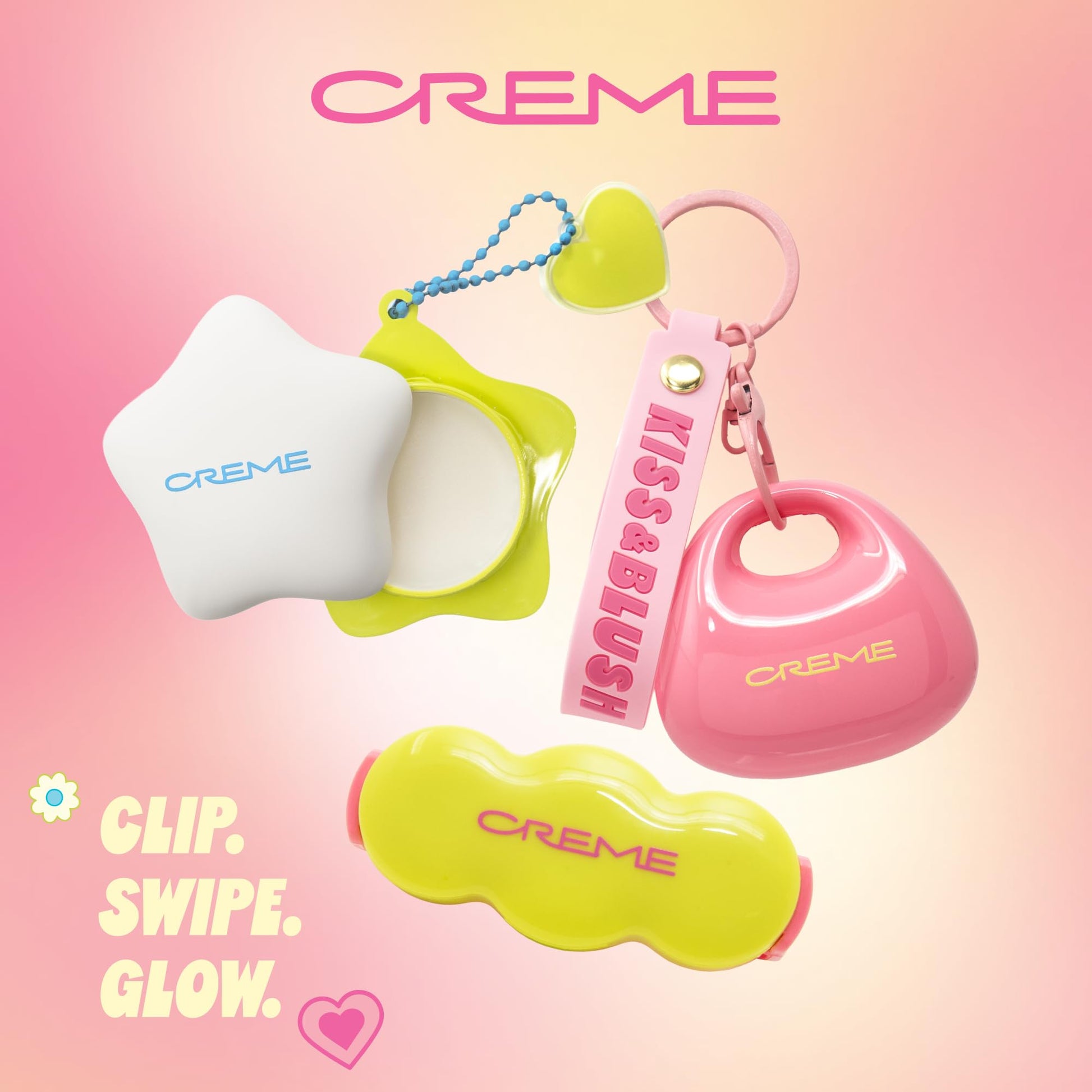 The Crème Shop Shimmer Pop Clip-On Lip Gloss | Korean Makeup, Cute Clip Accessory, Hydrating, Non-Sticky, Shea Butter, Hyaluronic Acid, Vitamine E- Gravity Glow The Crème ShopBuy Supplements Australia