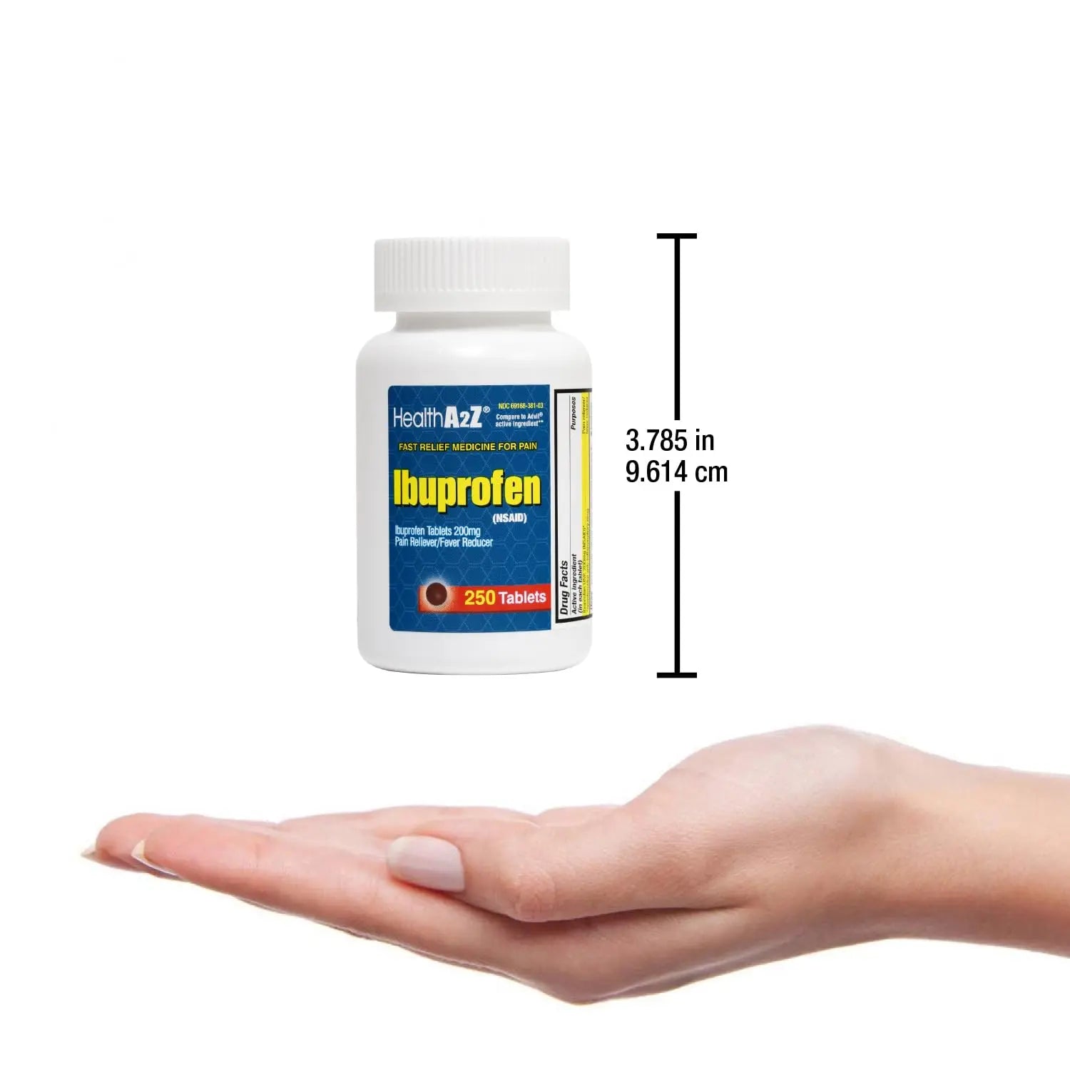 HealthA2Z® Ibuprofen 200mg | Pain Relief | Body Aches | Headache | Arthritis | Cramps | Back Pain | Fever Reducer… (250 Count) (Pack of 2) HealthA2ZBuy Supplements Australia