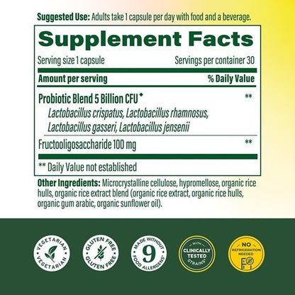 MegaFood Womens Probiotic + Prebiotic - Gluten-Free Prebiotics and Probiotics for Women, Supports Digestive Health & Regularity, Vaginal Probiotics
