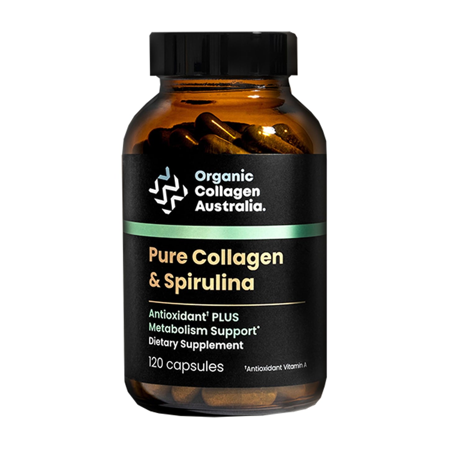 Organic Collagen Australia Pure Collagen & Spirulina Capsules – Antioxidant-Rich Supplement for Skin Elasticity, Joint Health, Metabolism Support & Energy (120 Capsules) Organic Collagen Australia buy supplements Au