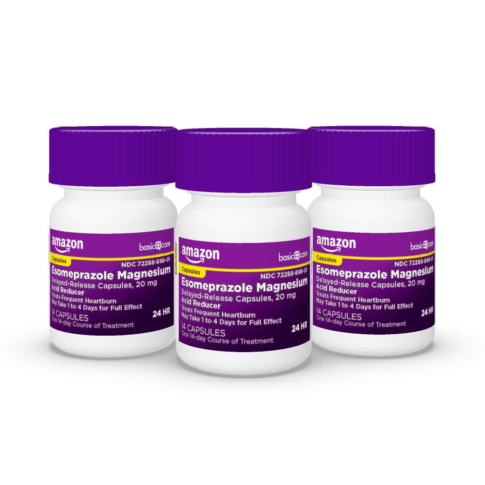 Amazon Basic Care Esomeprazole Magnesium Delayed Release Capsules, 20 mg, Acid Reducer, 42 Count Amazon Basic Care buy supplements Au