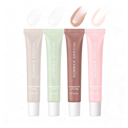 YumSova 4PCS Summer Lip Gloss Lipstick, Containing Natural Oils And Fruit Extracts, Can Soothe And Soften Dry Lips, Keep Moisture For A Long Time, And Is Not Sticky (4PCS) YumSovaBuy Supplements Australia