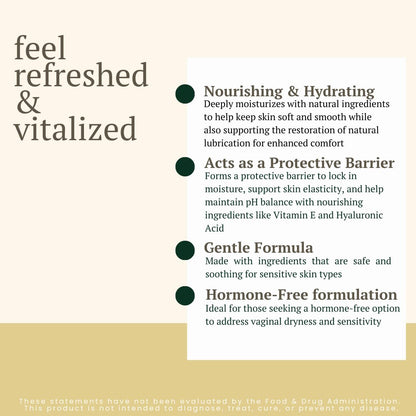 Revita Vaginal Moisturizer Cream, Hormone-Free Vaginal Moisturizer with Shea Butter, Hyaluronic Acid, Cocoa Butter, Vitamin E, Natural Oils & Beeswax - Gentle Hydration for Comfort & Balance, 1.8oz BIOLABS PRO buy supplements Au