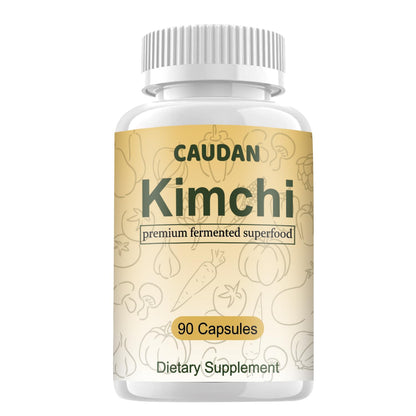 CAUDAN Kimchi Capsules, Kimchi Supplement, Probiotics & Enzymes Supports Gut & Digestive Health, Taste Well, Fermented Superfood for Antioxidant Support, 90 Vegan Capsules CAUDANBuy Supplements Australia
