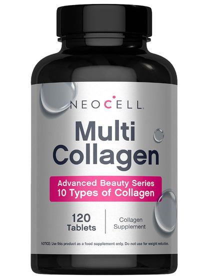 NeoCell Super Multi Collagen Peptides | 120 Tablets | 10 Types of Collagen | Skin, Hair and Nails | Beauty Supplement | For Men and Women NeoCell buy supplements Au