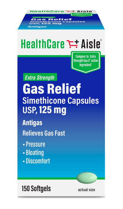 HealthCareAisle Simethicone Capsules 125 mg 150 ct HealthCareAisle buy supplements Au