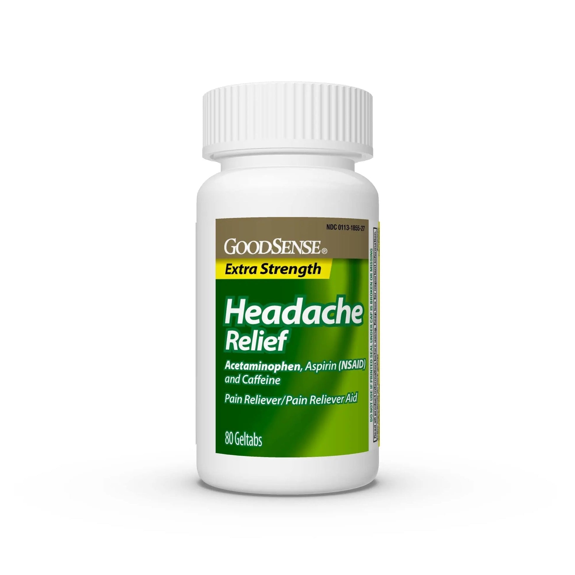 GoodSense Extra Strength Headache Relief Geltabs, Acetaminophen, Aspirin (NSAID) and Caffeine, 80 Count GoodSenseBuy Supplements Australia