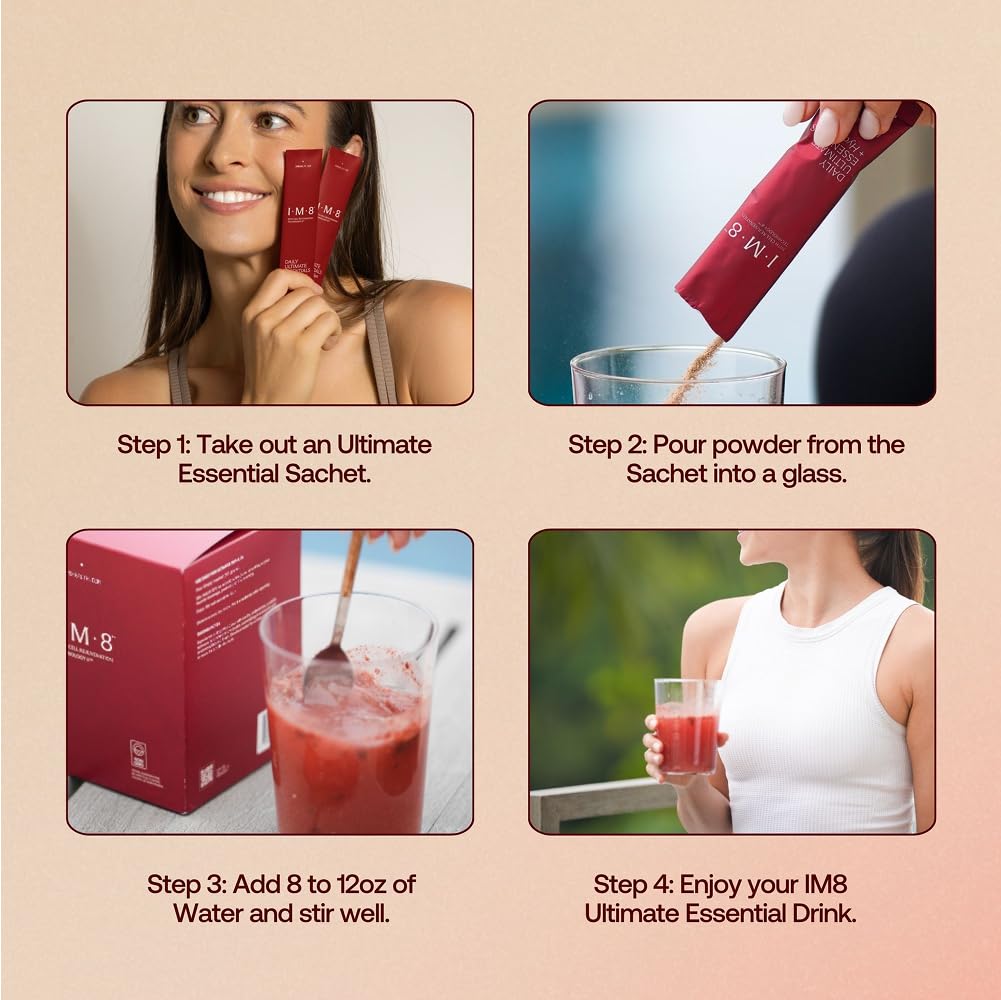 IM8 Daily Ultimate Essentials All-in-One Multivitamin Supplement, 92 Nutrient Rich Ingredients CoQ10, Probiotics, Vitamins, Greens, Gluten Free, Vegan,