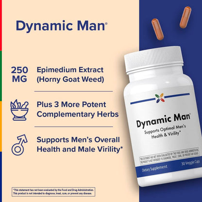 Stop Aging Now - Dynamic Man - Complex Supplement - 30 Vegetarian Capsules Stop Aging Now buy supplements Au