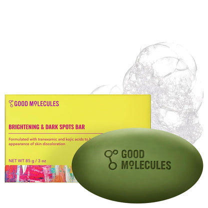 Good Molecules Brightening & Dark Spots Bar - Soap Free Face and Body Bar - Tranexamic, Kojic Acids and Niacinamide to Target Dark Spots - Skin Care