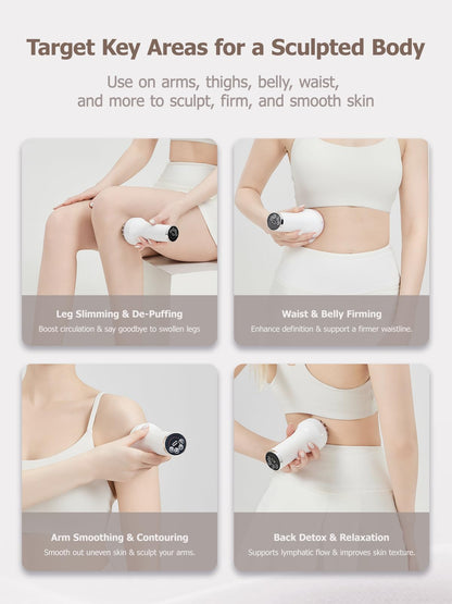 DiDEER Lymphatic Drainage Massager & Anti Cellulite Massage Tool, for Legs, Arms & Belly, Body,Helps Reduce Stretch Marks & Cellulite,with Microcurrent, Light Heat & Vibration DiDEER buy supplements Au