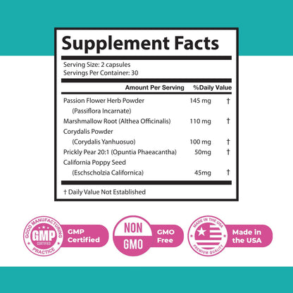NeuroMax – Natural Herbal Blend with Passion Flower, Marshmallow Root & California Poppy – Non-GMO, Easy-to-Take Capsules, Made in USA, GMP Certified Facility - 60 Capsules, 1 Month Supply Nature’s NutriWaveBuy Supplements Australia