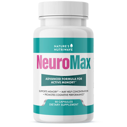 NeuroMax – Natural Herbal Blend with Passion Flower, Marshmallow Root & California Poppy – Non-GMO, Easy-to-Take Capsules, Made in USA, GMP Certified Facility - 60 Capsules, 1 Month Supply Nature’s NutriWaveBuy Supplements Australia