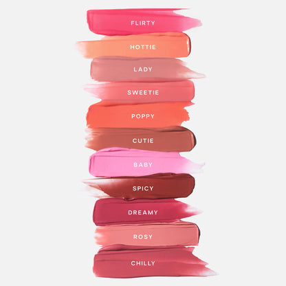 Saie Dewy Glow Duo - Dew Liquid Blush - (.40 oz, Flirty), Glossybounce Lip Gloss-Oil Hybrid (.17 oz, Burst) - Hydrating, Vegan Makeup for Radiant Cheeks & Lips SaieBuy Supplements Australia
