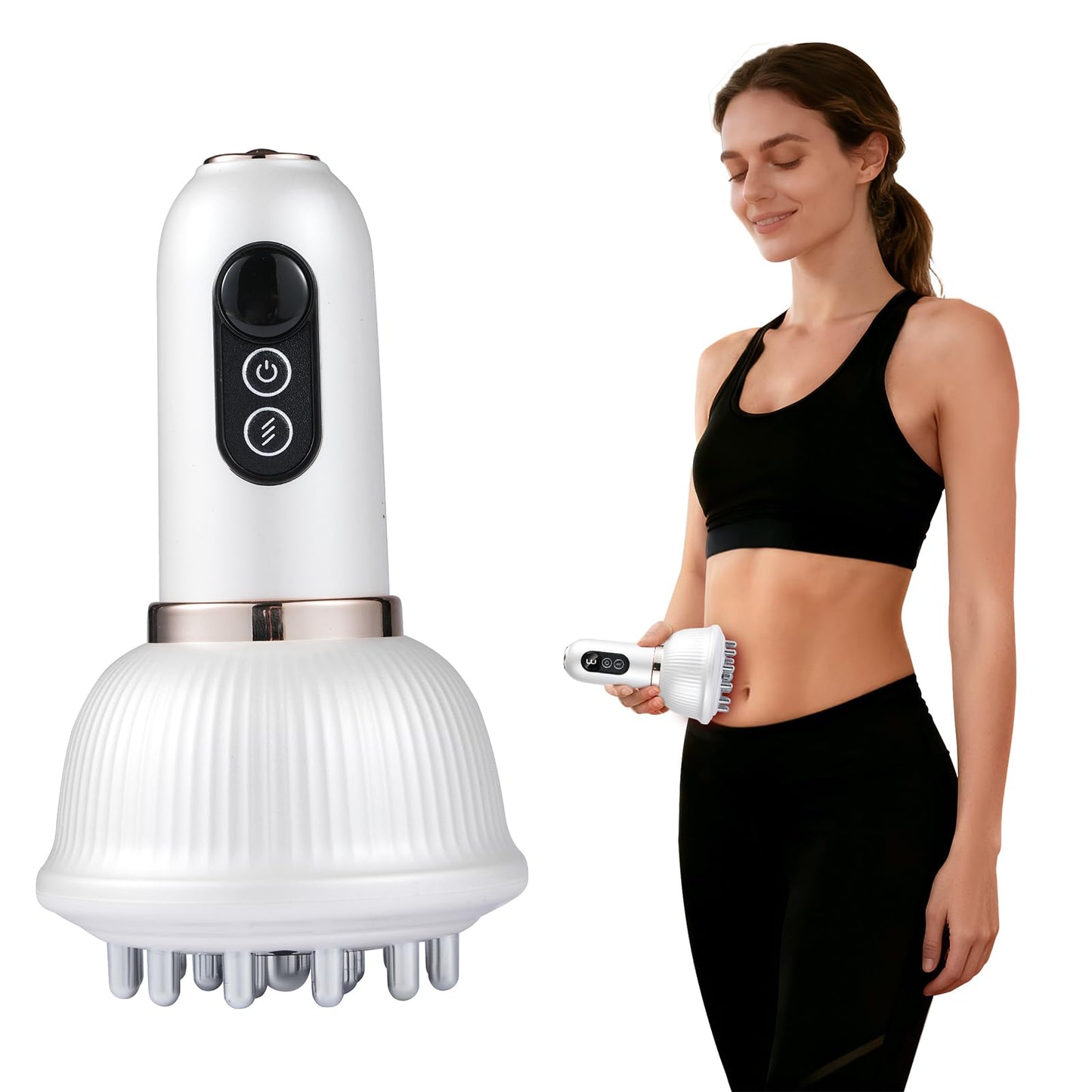 seektik Lymphatic Drainage Massager - Electric Anti Cellulite Massage Tool, Sculpt Machine & Fascia Blaster for Muscle Relief & Skin Tightening, Cordless Rechargeable Portable for Home/Commute seektik buy supplements Au