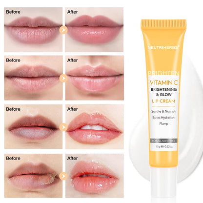 NEUTRIHERBS Lip Cream, Vitamin C Lip Balm to Nourish and Soothes Dry, Cracked Lips