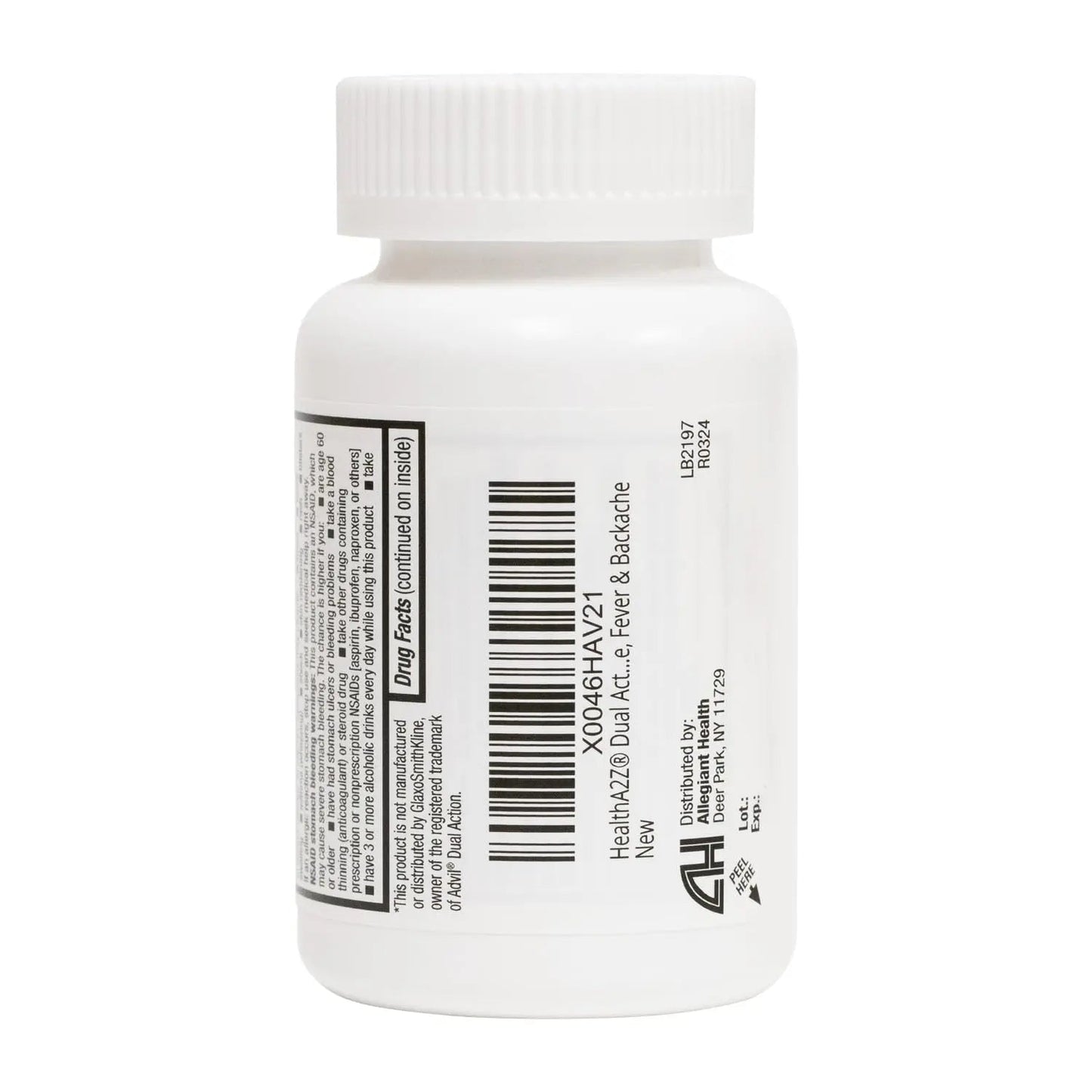 HealthA2Z® Dual Action Pain Relief | Acetaminophen 250mg & Ibuprofen (NSAID) 125mg | Contains Two Medicines | Relief from Headache, Fever & Backache (150 Caplets) HealthA2ZBuy Supplements Australia