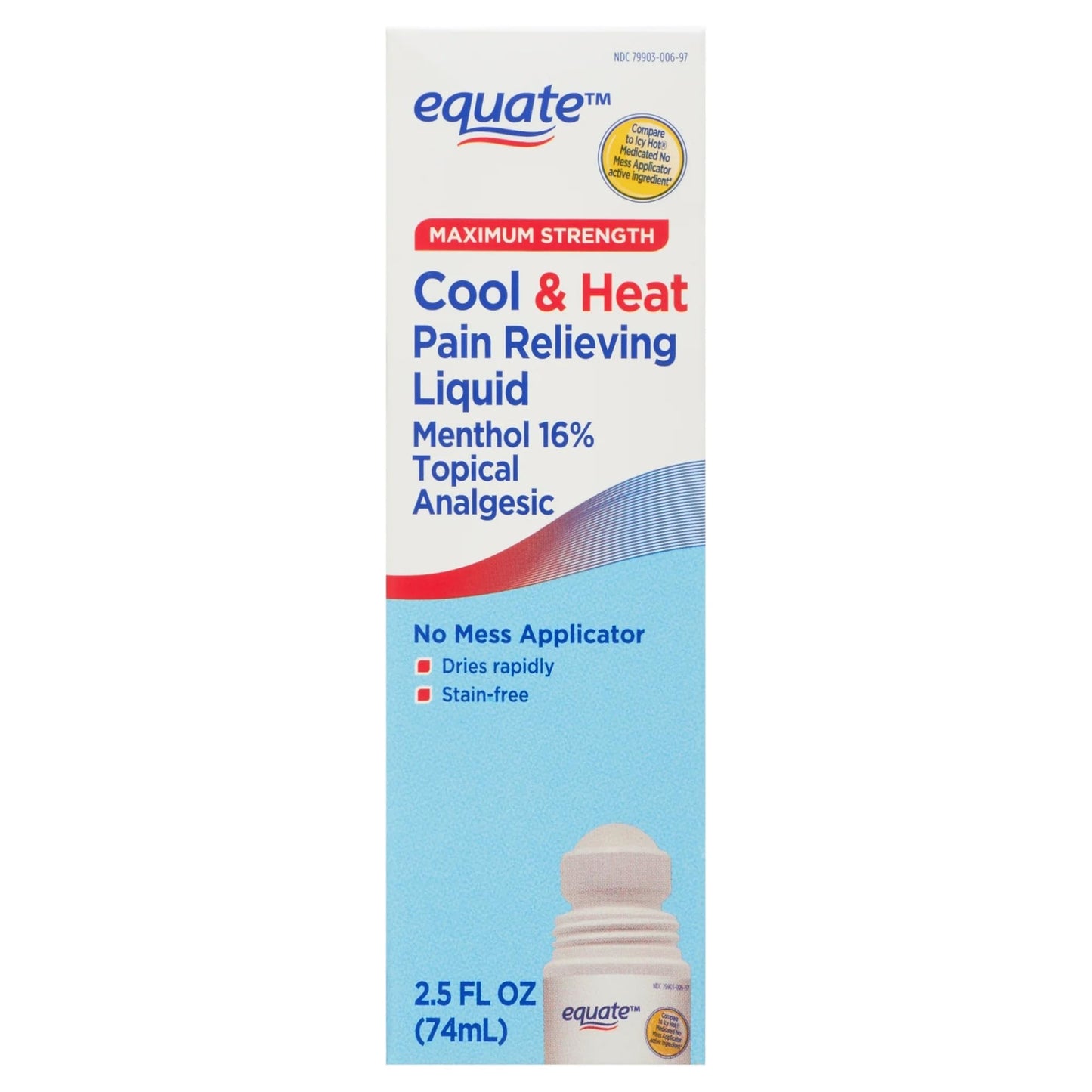 Equate Maximum Strength Cool & Heat, Equate Cool & Heat Pain Relief, Joint Pain Relief, 2.5 fl. oz, Pack of 2 Aus HealthcareBuy Supplements Australia