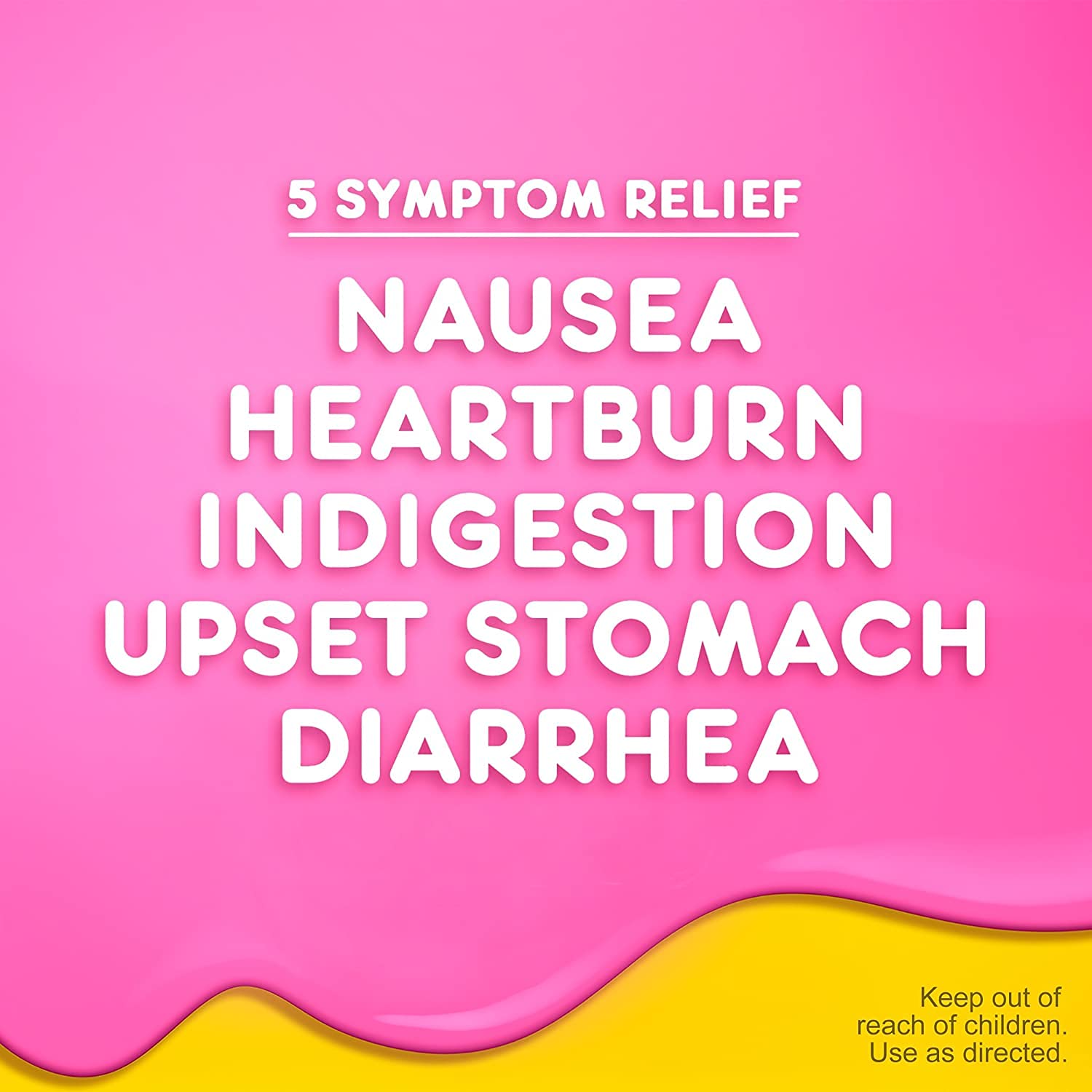 Pepto Bismol Chewable Tablets, Upset Stomach Relief, Nausea Relief, Heartburn Relief, Indigestion Relief, Anti Diarrhea Medication for Adults - 5 Symptom Relief, 30 ct Pepto Bismol buy supplements Au